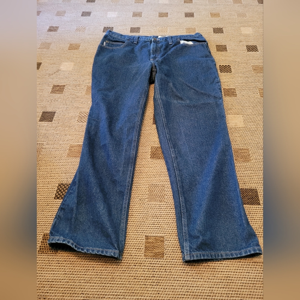 (3121)Carhartt Relaxed Fit Straight Leg Denim Jeans Blue Men's 40x32